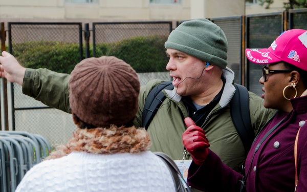 Soldiers monitor contaminates during Presidential Inauguration