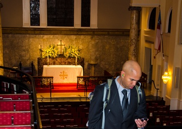 Soldiers monitor contaminates during Presidential Inauguration