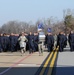 113th Wing parade group members participate in a full-dress marching rehearsal