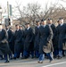 Soldiers from the 273rd Military Police Company in Washington, D.C. march in the inaugural parade