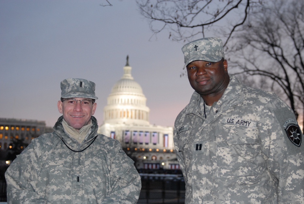 Army chaplains provide support for the 57th Presidential Inauguration