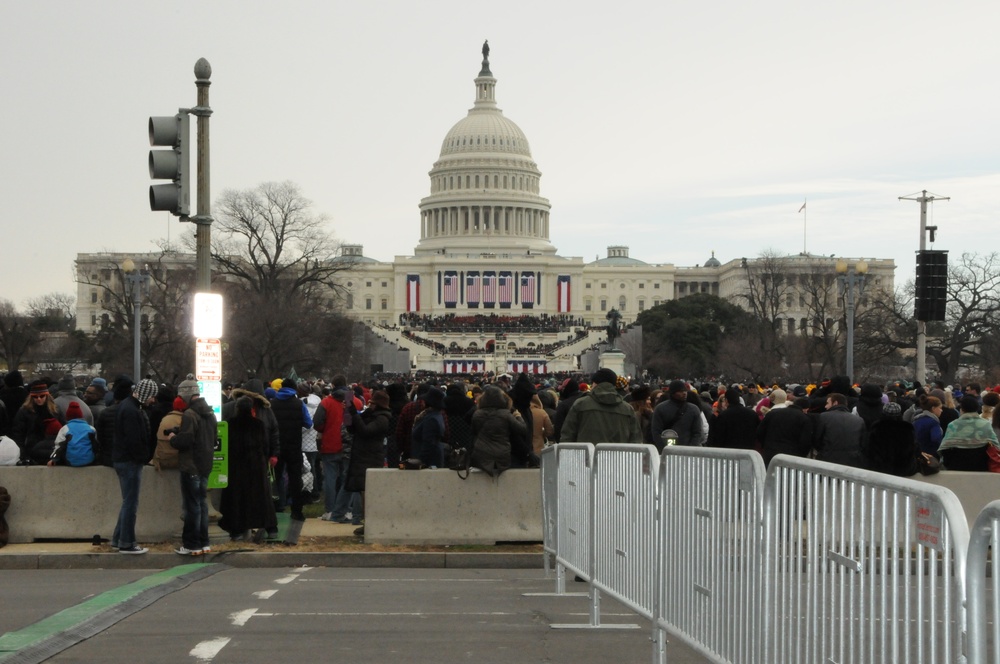 President re-elect Barack Obama's inaugural ceremony took place at The Capitol building