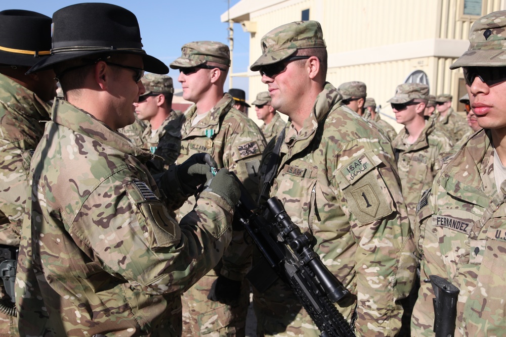 Ceremony at FOB Sharana