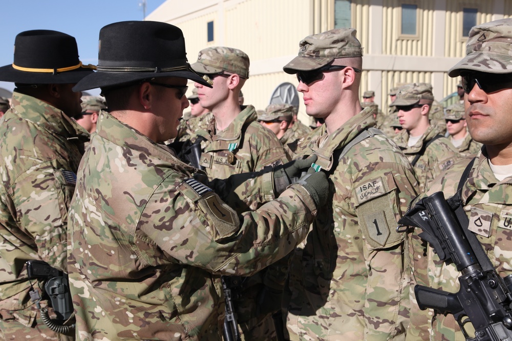 Ceremony at FOB Sharana