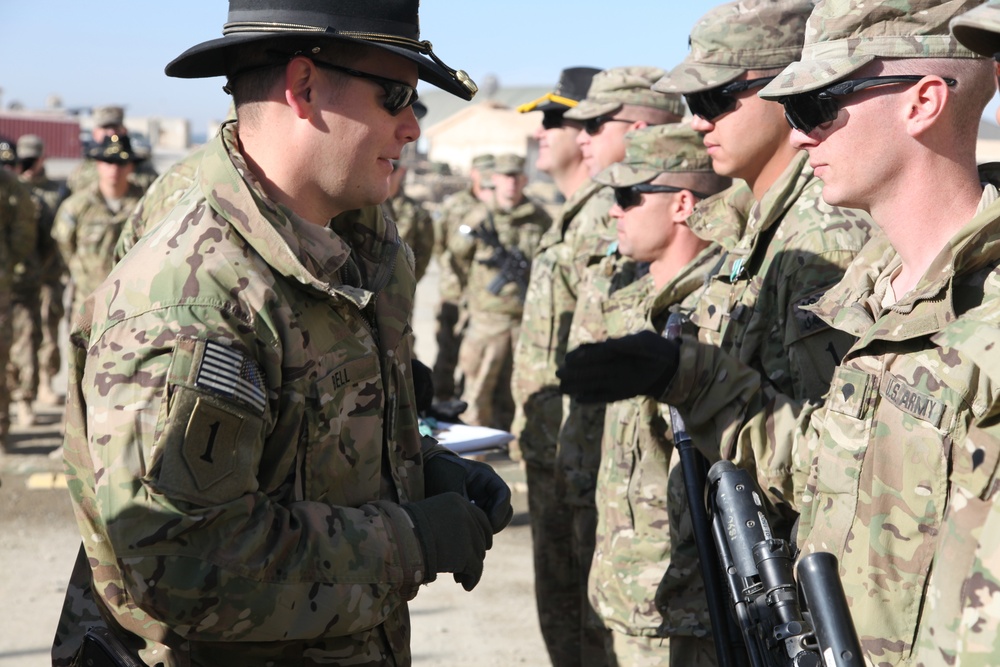 Ceremony at FOB Sharana