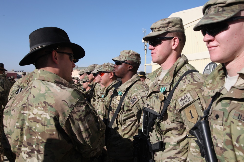 Ceremony at FOB Sharana