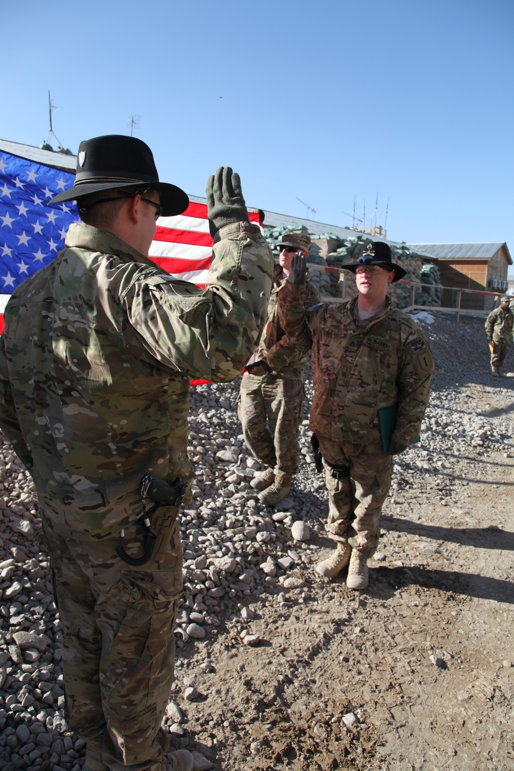 Re-enlistment ceremony