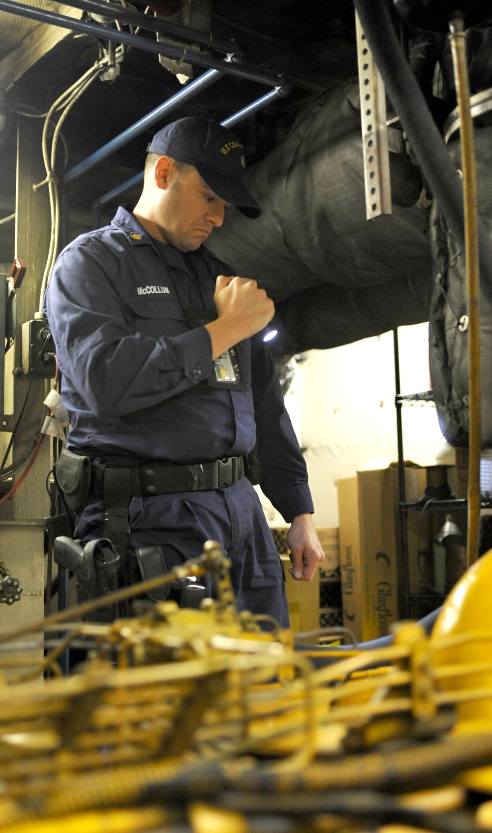 Coast Guard conducts vessel safety inspection during the 57th Presidential Inauguration