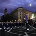 Cadets from the US Air Force Academy parade down Pennsylvania Avenue