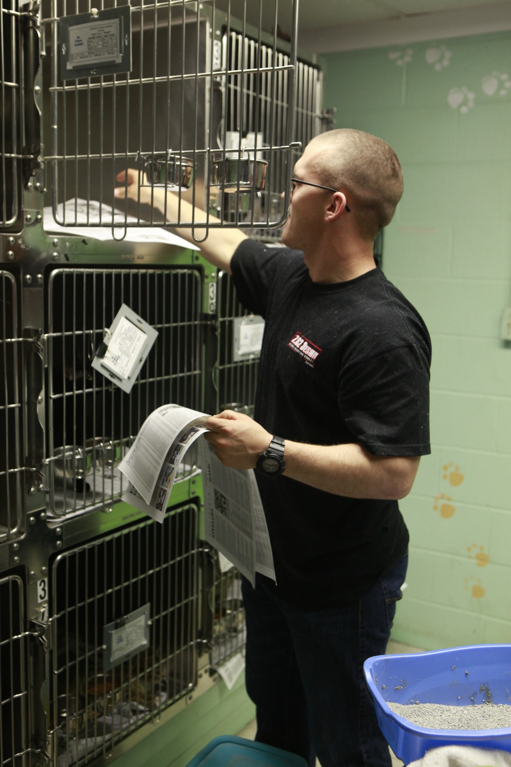 Marines help care for homeless animals