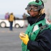 USS George H.W. Bush sailor during flight operations