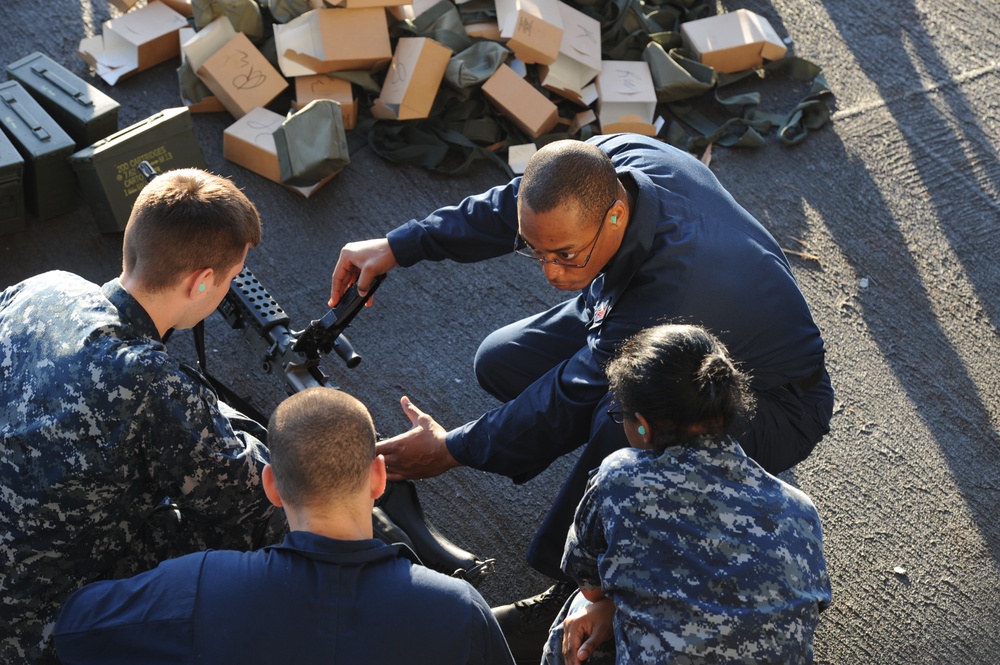 USS George H.W. Bush live-fire training