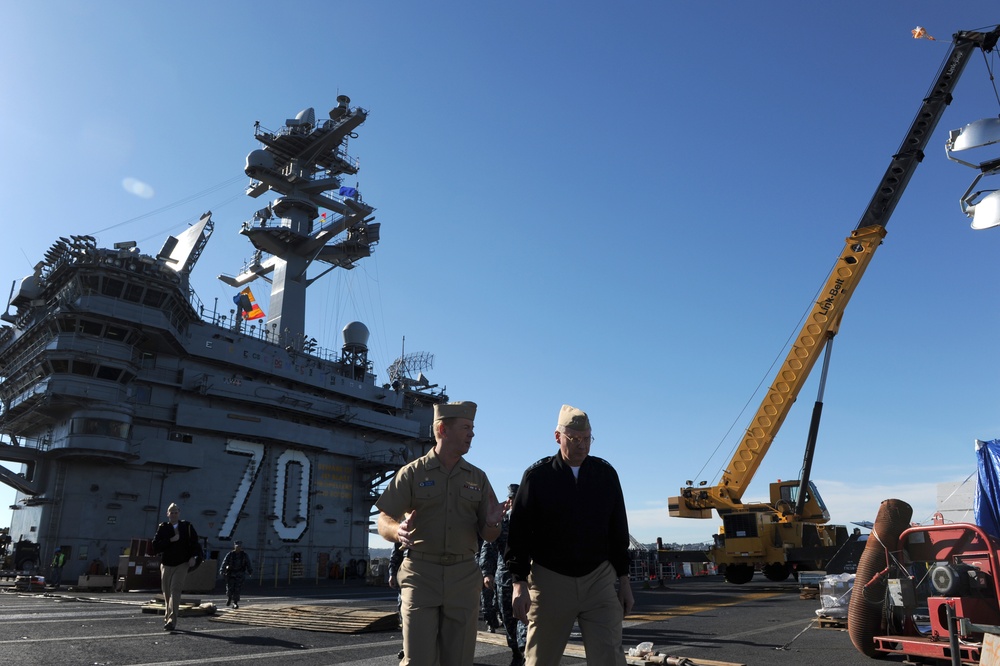 USS Carl Vinson action
