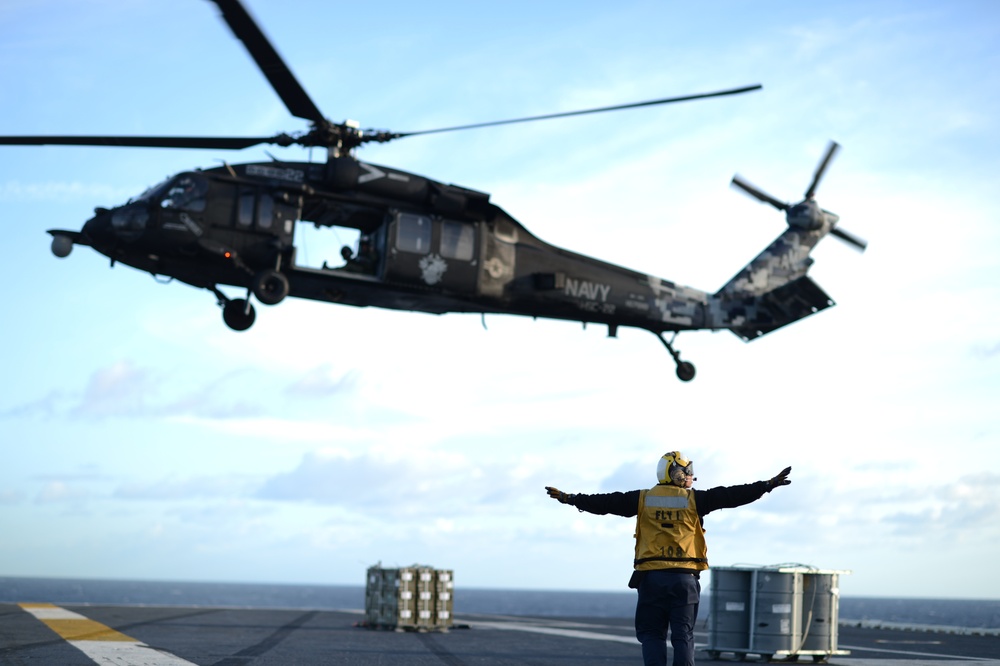 USS George H.W. Bush ammunition onload
