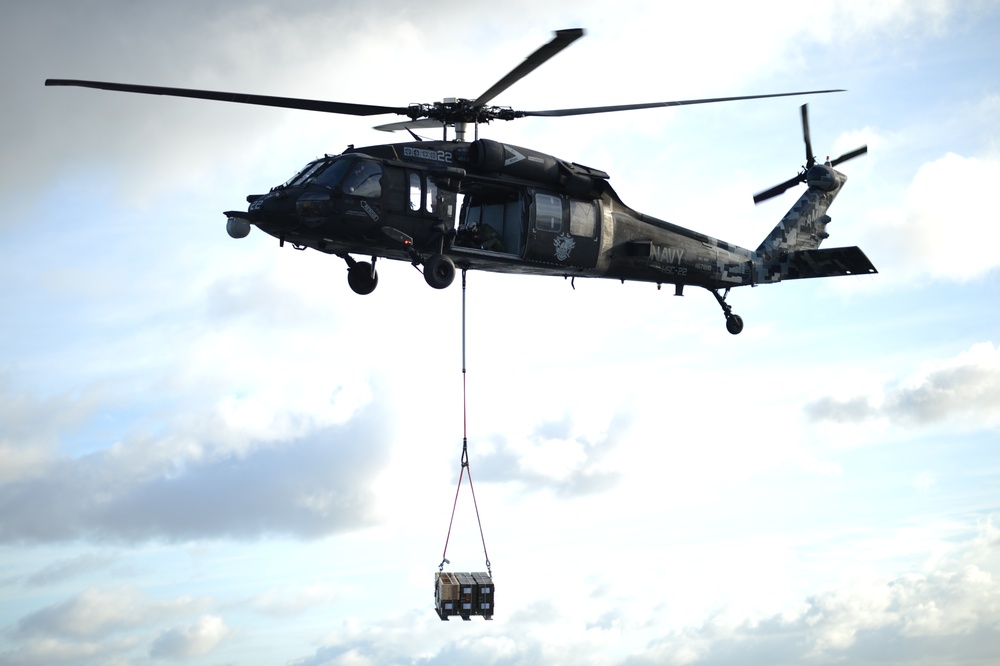 USS George H.W. Bush ammunition onload