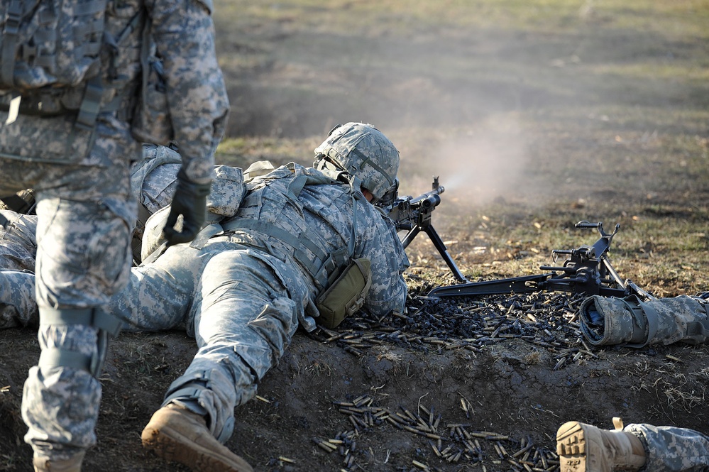 2-503rd predeployment training in Range Monte Romano, Italy