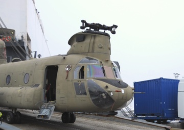 21st TSC assists in helicopter offload at Belgian port