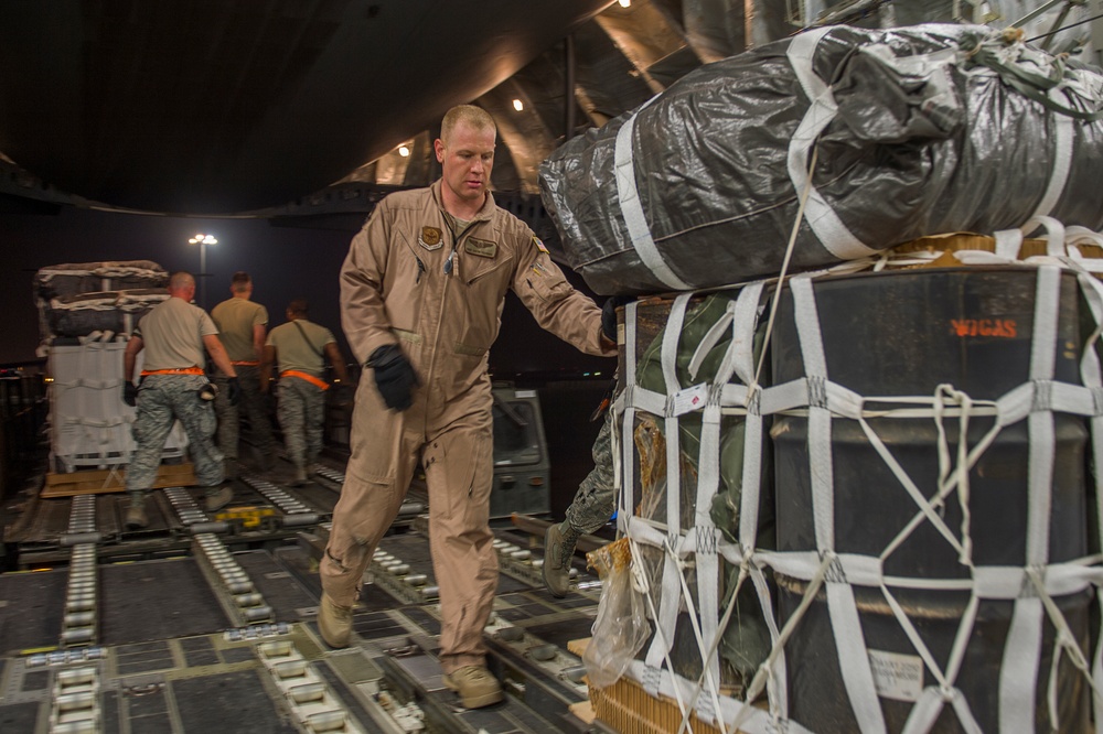 Preparing the cargo area