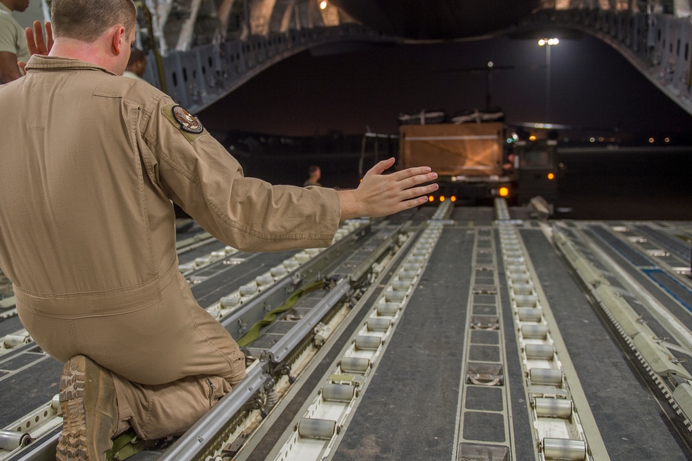 Preparing the cargo area