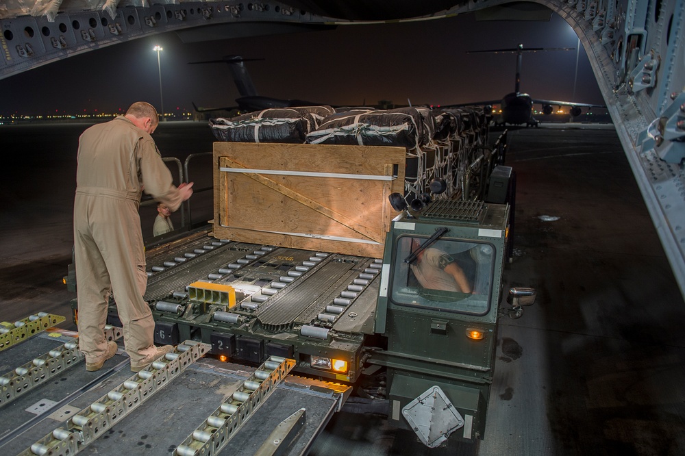 Preparing the cargo area