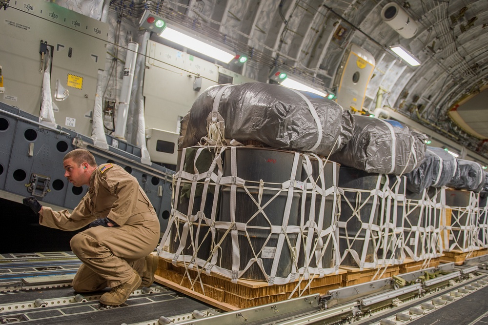 Preparing the cargo area