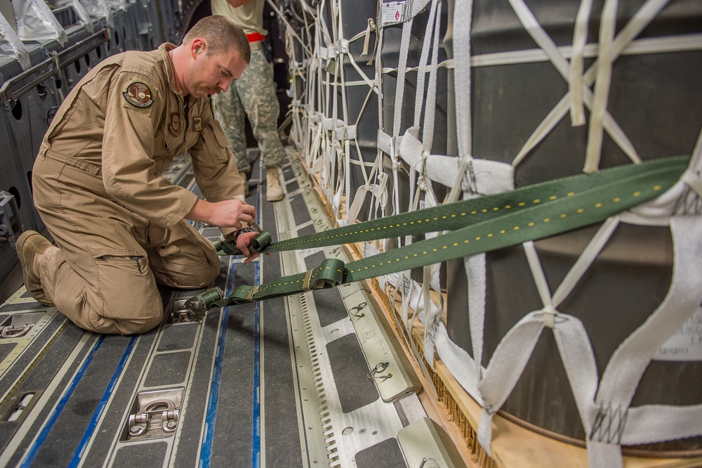 Preparing the cargo area