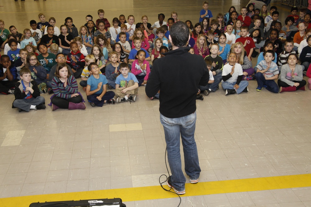 Trevor Romain helps Cherry Point children with challenges