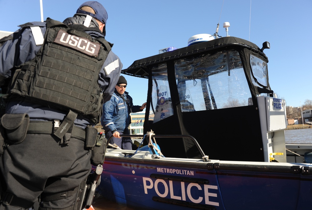 Coast Guard enforces security zone for inauguration