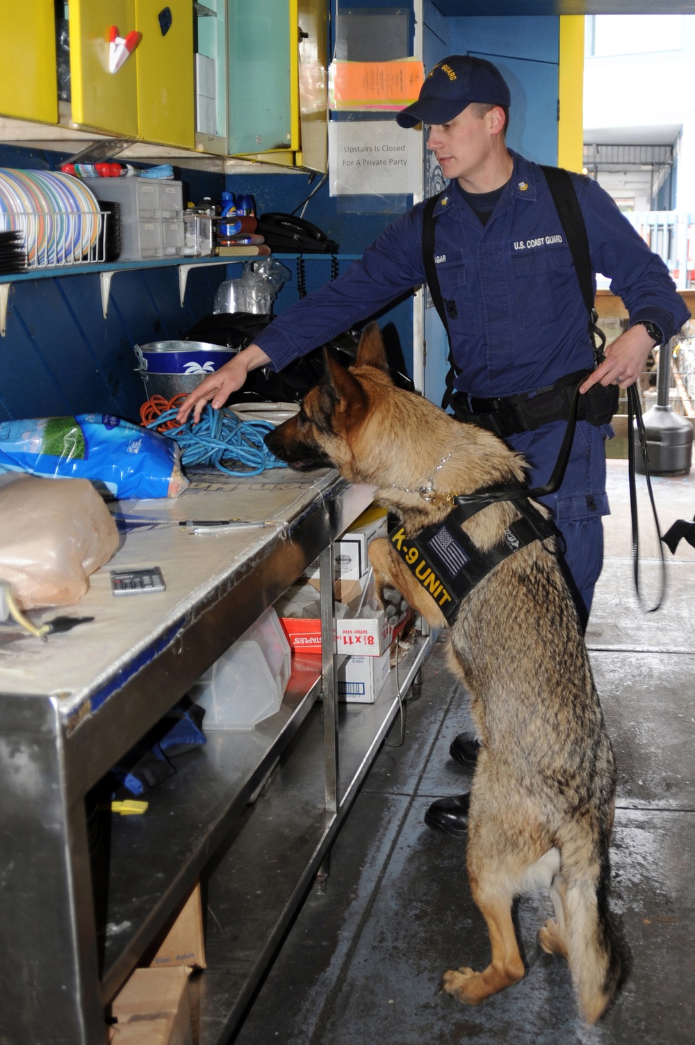 Coast Guard K-9 unit conducts security sweep for inauguration