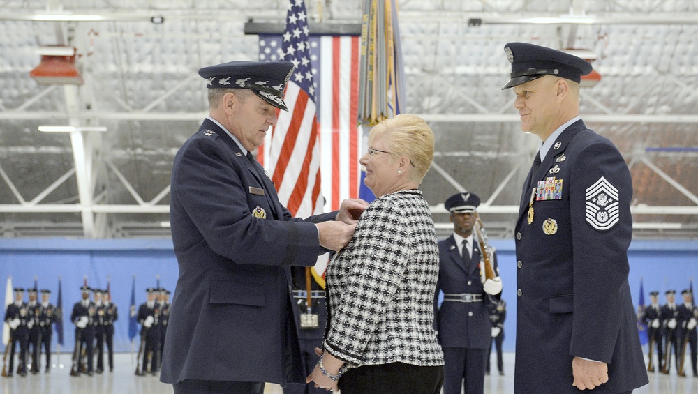 Chief Master Sgt. of the Air Force James Roy retirement and transitin ceremony