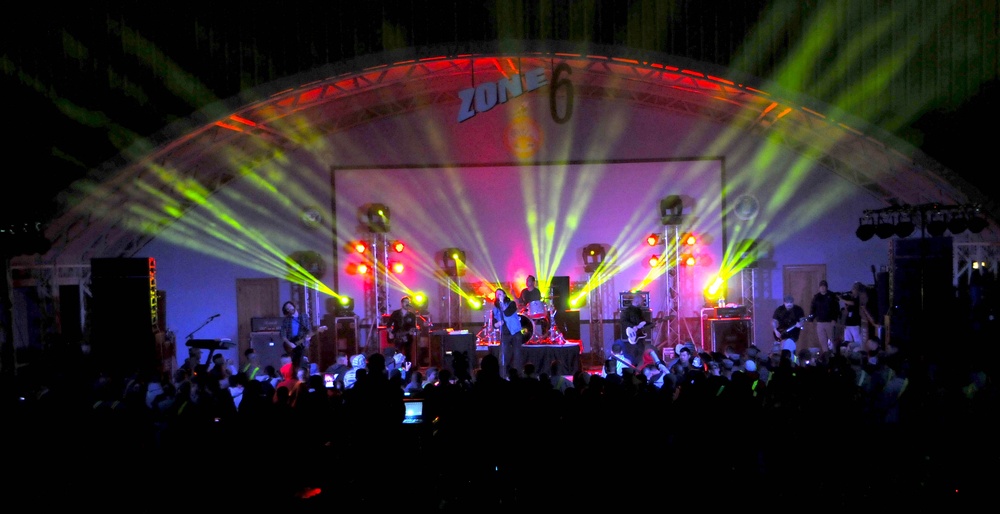 Taking Back Sunday performs at Camp Arifjan, Kuwait