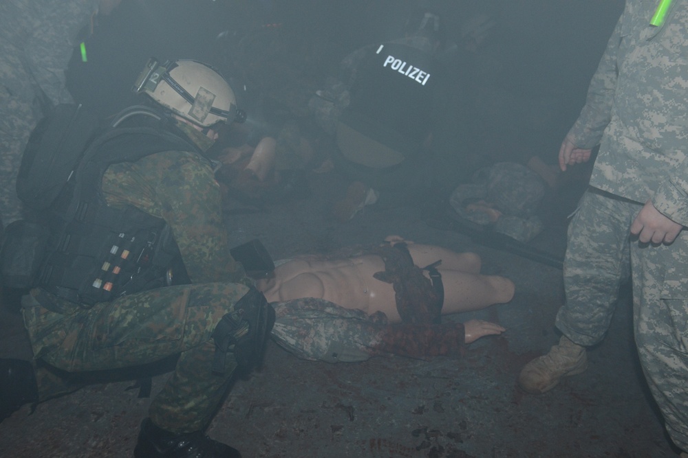 Multinational combat medical training