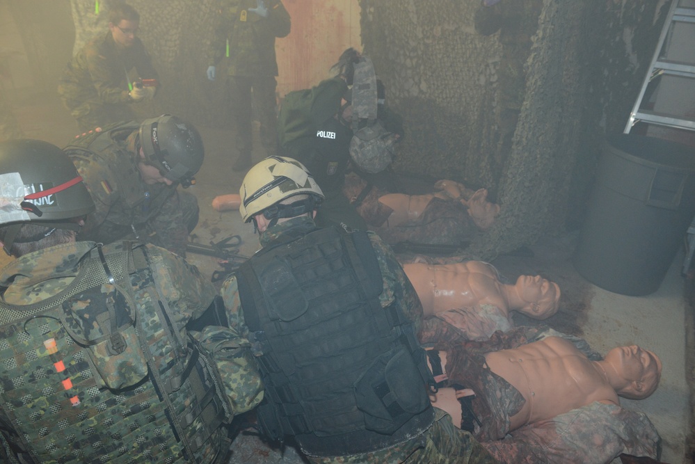 Multinational combat medical training