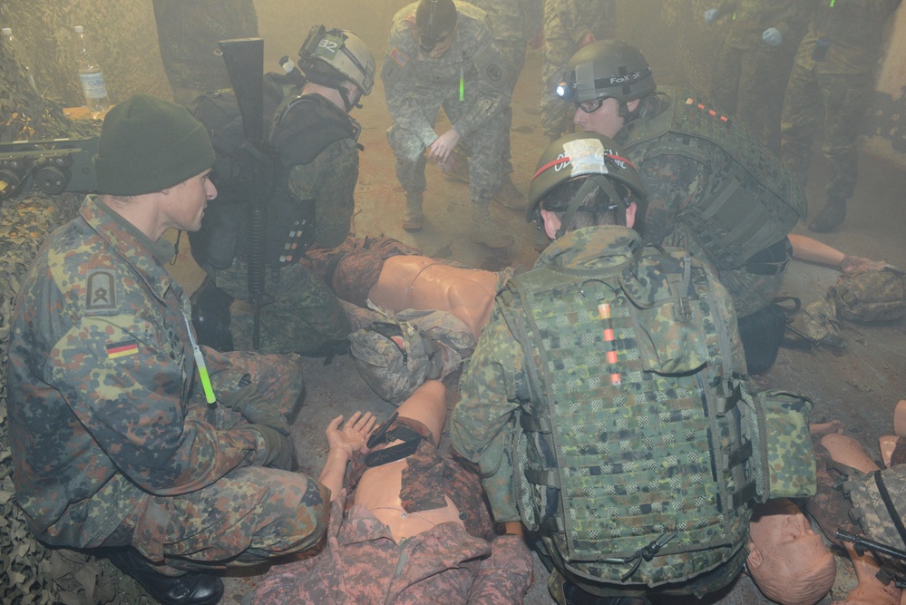Multinational combat medical training