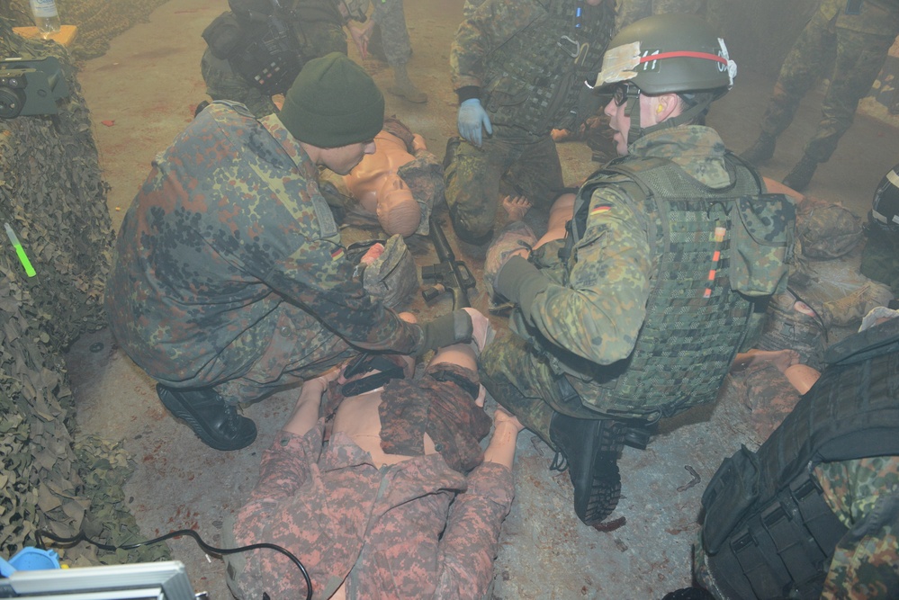 Multinational combat medical training