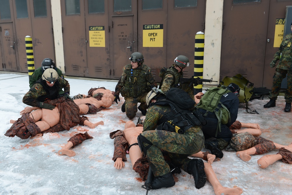 Multinational combat medical training