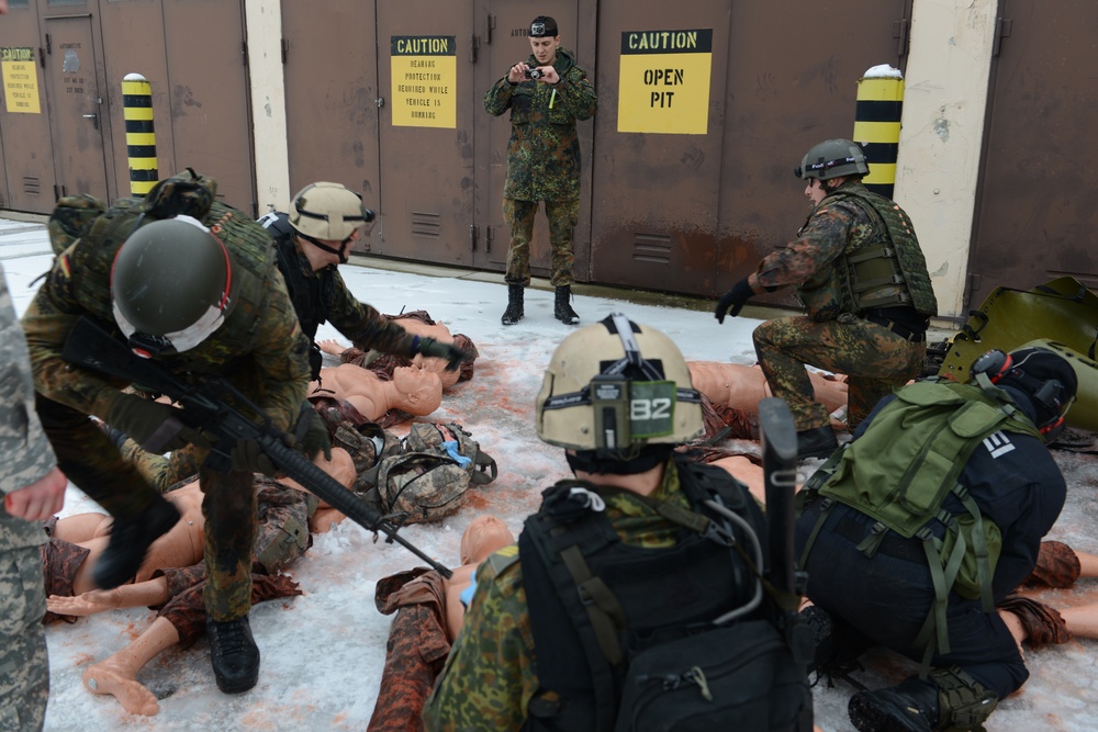 Multinational combat medical training