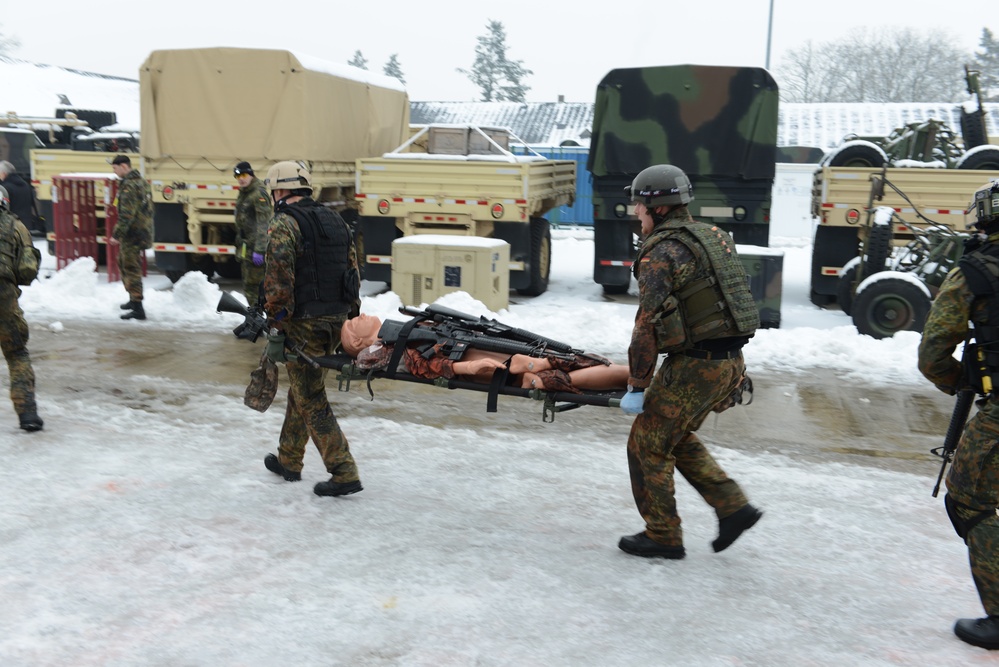 Multinational combat medical training