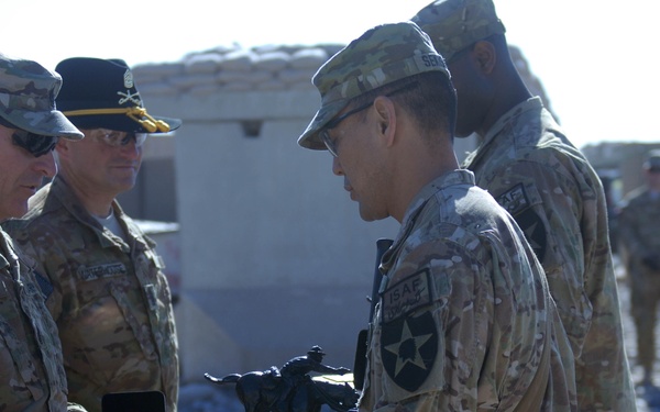 Bravo Troop, 2-1CAV receives the Draper Armor Leadership Award
