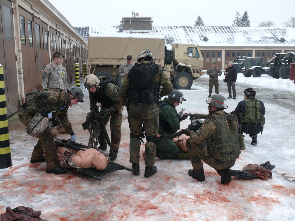 Multinational combat medical training