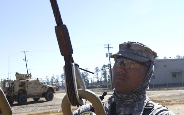 801st BSB conducts vehicle recovery exercise at JRTC