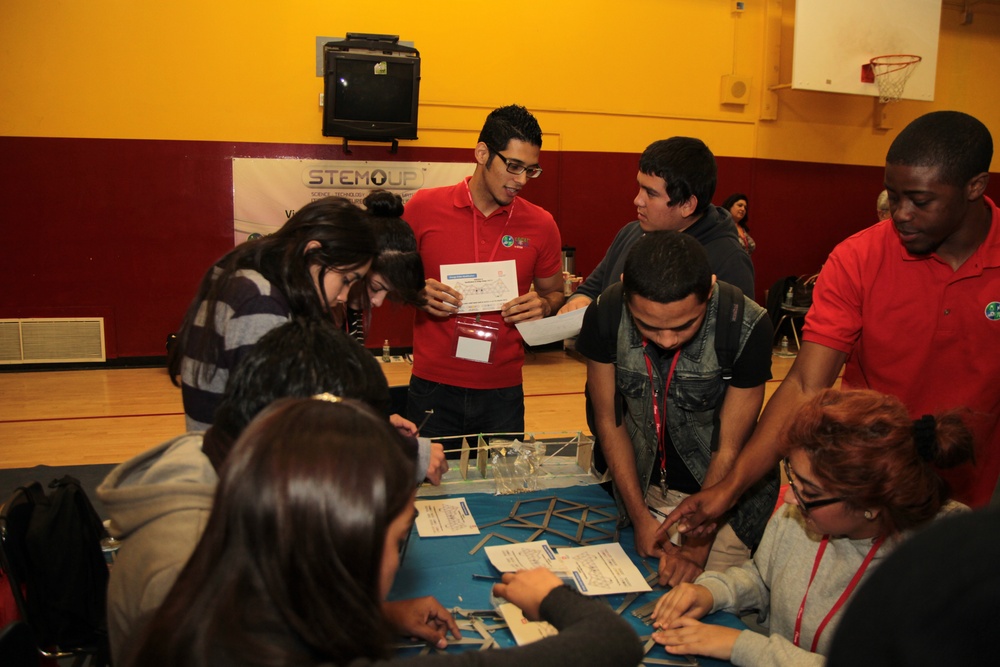 STEM students building bridges to bright futures