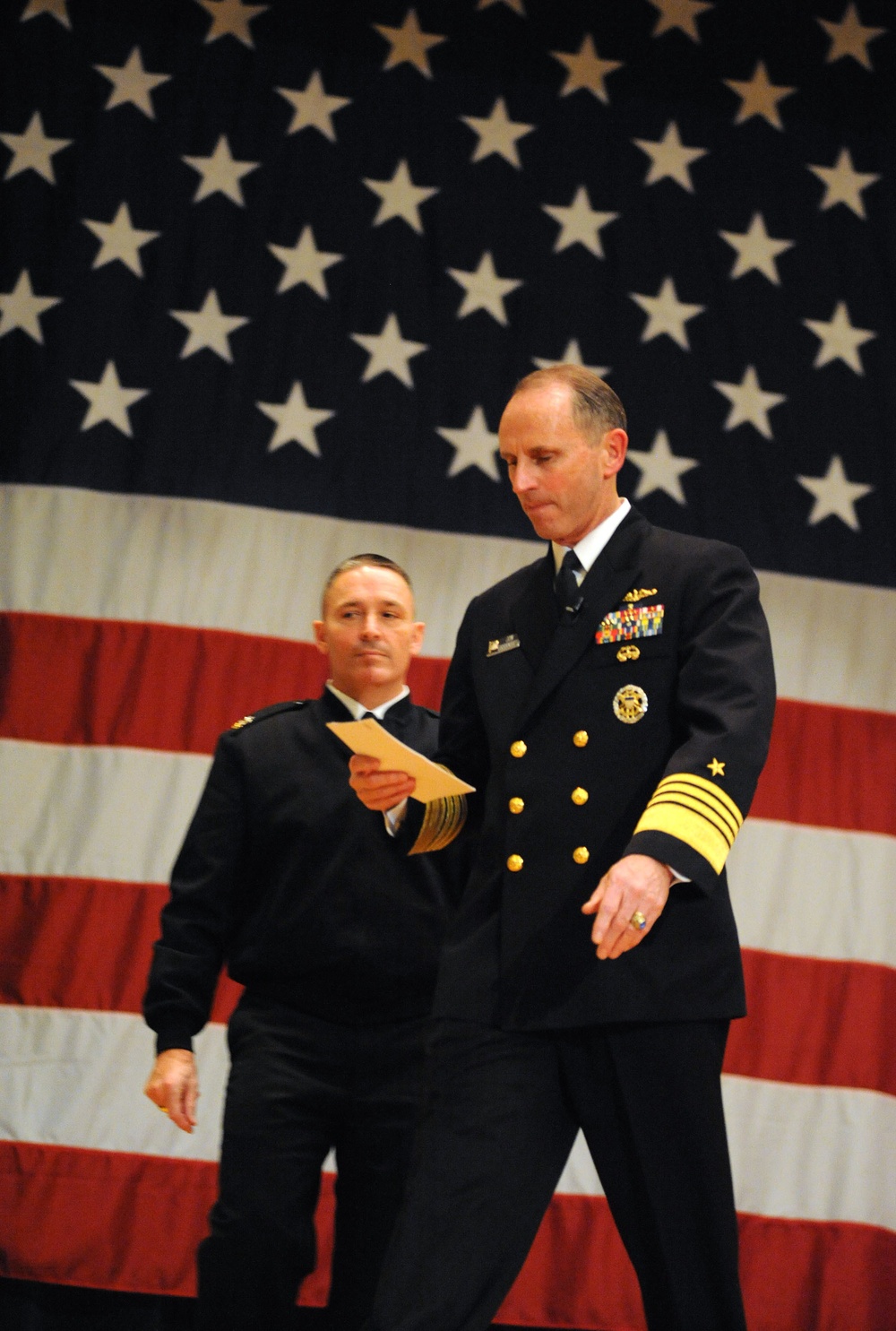 CNO and MCPON hold an all hands call