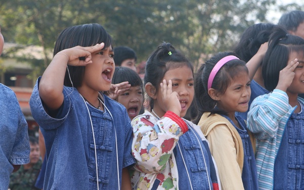 Thai religious, community leaders perform pillar-raising ceremonies as part of Exercise Cobra Gold 2013