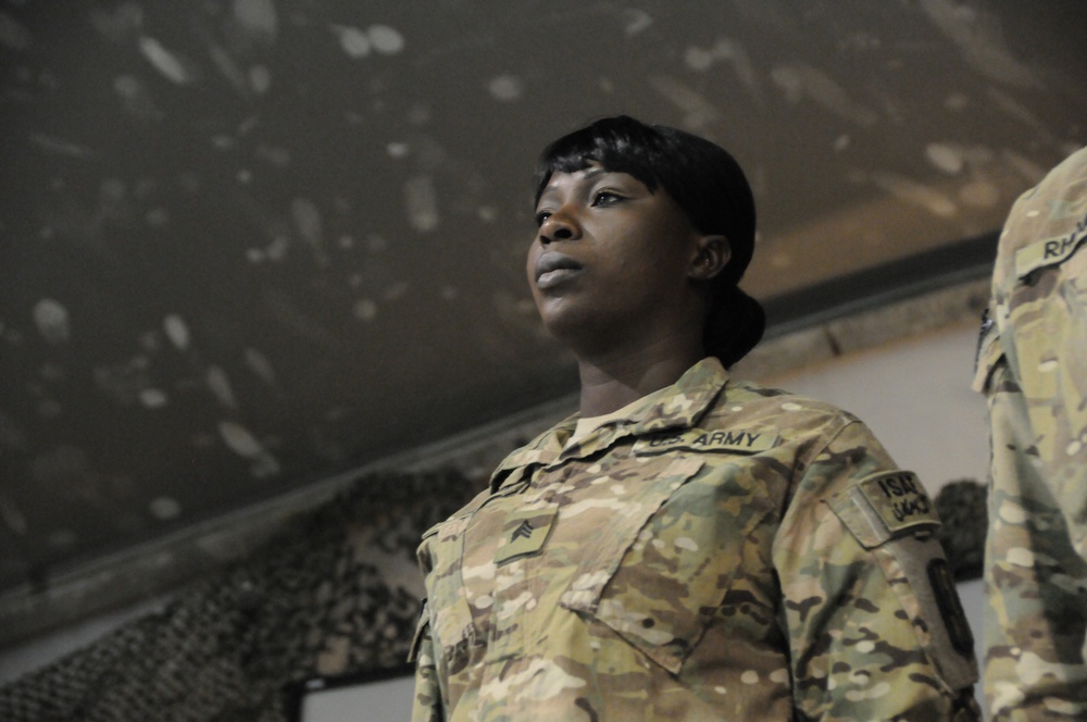 NCO inductee, from Nigeria to Bagram