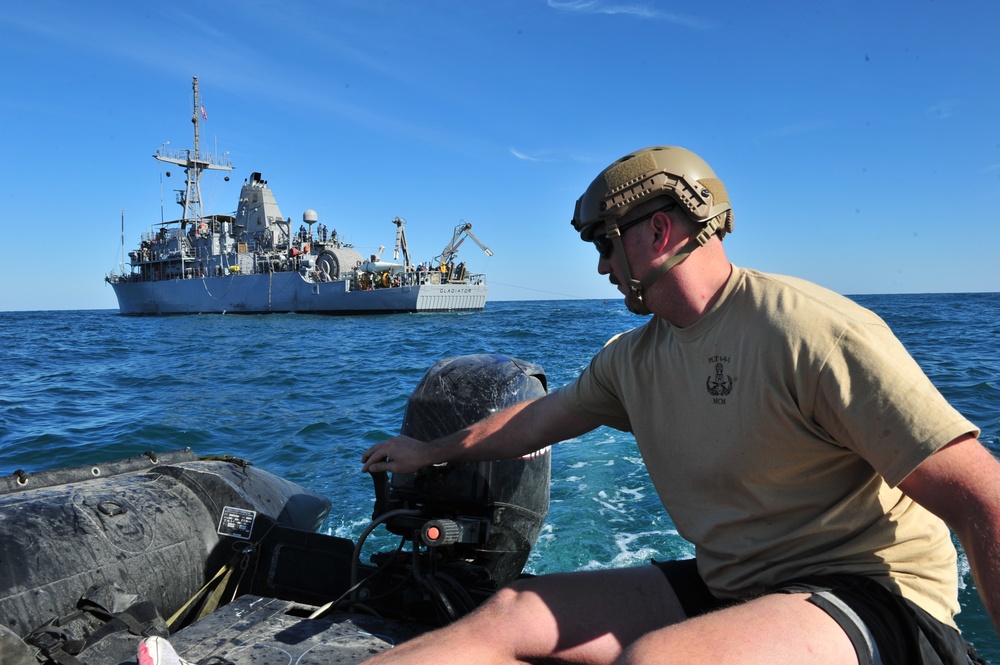 Mine countermeasure training operations