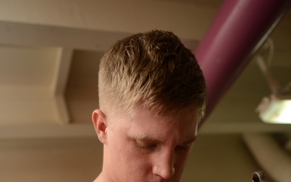 USS John C. Stennis sailors at work