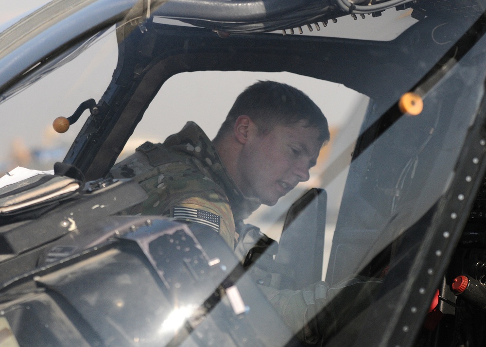 Task Force Condor pilots protect from above