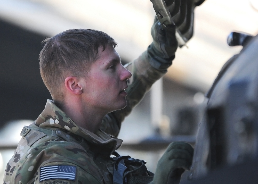 Task Force Condor pilots protect from above