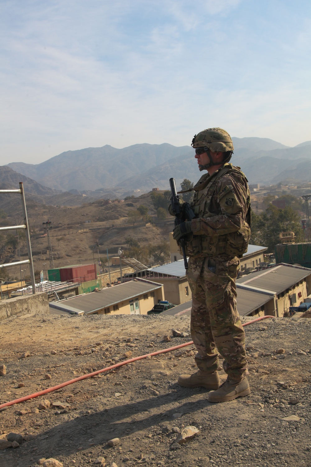 Delta Company, 1st Brigade, 327th Infantry Regiment security patrol